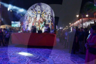 Award winning idols of Hindu goddess Durga