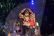 Award winning idols of Hindu goddess Durga