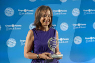 Press conference with the winners of the Planeta Prize.