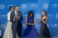 Press conference with the winners of the Planeta Prize.
