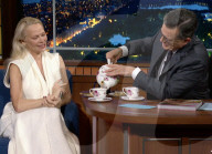 Pamela Anderson sur le plateau de l'émission "Jimmy Kimmel Live!" à Los Angeles