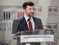 Conférence de presse de Jean-Philippe Tanguy à l'Assemblee nationale à Paris