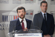 Conférence de presse de Jean-Philippe Tanguy à l'Assemblee nationale à Paris