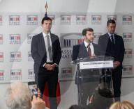 Conférence de presse de Jean-Philippe Tanguy à l'Assemblee nationale à Paris