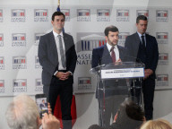 Conférence de presse de Jean-Philippe Tanguy à l'Assemblee nationale à Paris