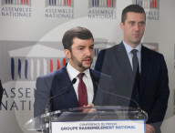 Conférence de presse de Jean-Philippe Tanguy à l'Assemblee nationale à Paris