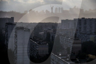 Kyiv skyline in autumn