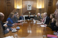 Rachel Reeves UK Chancellor of the Exchequer meets with the TUC
