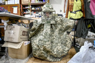 Zaporizhzhia volunteers make anti-thermal imaging ponchos for military