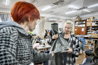Zaporizhzhia volunteers make anti-thermal imaging ponchos for military