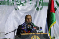 Hamas militants holds memorial for Palestinians