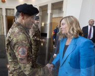 Il Presidente del Consiglio, Giorgia Meloni arriva all'aeroporto di Beirut