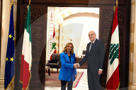 Giorgia Meloni, incontra a Beirut  il Primo Ministro libanese Najib Mikati