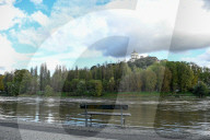 Torino - La situazione del fiume Po ad altezza dei Murazzi dopo le pesanti precipitazioni