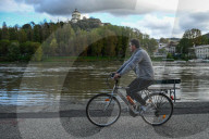 Torino - La situazione del fiume Po ad altezza dei Murazzi dopo le pesanti precipitazioni