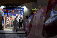 Barcelona - Massive protest in favor of the antiga Massana