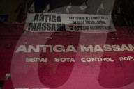 Barcelona - Massive protest in favor of the antiga Massana