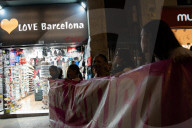 Barcelona - Massive protest in favor of the antiga Massana