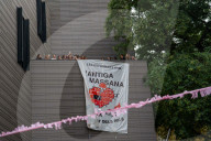 Barcelona - Massive protest in favor of the antiga Massana