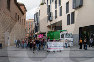 Barcelona - Massive protest in favor of the antiga Massana