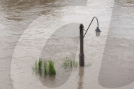 Esondazione del fiume Po presso i Murazzi di Torino