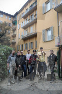 Bologna - danni e disagi per fango alluvione via Zoccoli