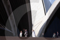 King Charles III and Queen Camilla at the Opera House in Sydney, Australia.