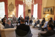 Prime Minister Keir Starmer hosts a Palestine Engagement meeting