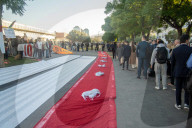 Protests against the Aviation Week fair