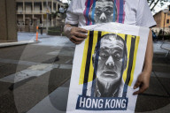 Australian judge’s speech met by protest over his role in Hong Kong’s appeal court. Protestors gather outside the Supreme Court of New South Wales