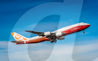 Boeing test flies 747 8 Wide Body