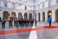 Palazzo Chigi - Giorgia Meloni incontra la presidente del Parlameto europeo Roberta Metsola