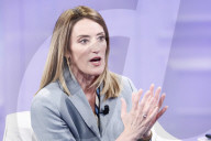 Roberta Metsola ospite a Porta a Porta