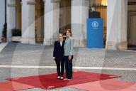 Incontro a Palazzo Chigi fra Roberta Metsola e Giorgia Meloni