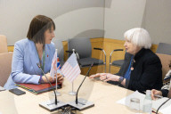 Rachel Reeves UK Chancellor of the Exchequer attends IMF Annuals