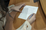 Students participate in Ukrainian-language 'Radio Dictation of National Unity' event