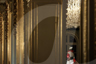 Le président français Emmanuel Macron inaugure la 4e édition de la Grande Exposition du Fabriqué en France, au palais présidentiel de l'Elysée à Paris