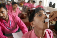 Deworming pills for students in India