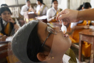 Deworming pills for students in India