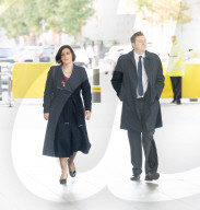 Guests arrive for Sunday with Laura Kuenssberg at the BBC, London, UK