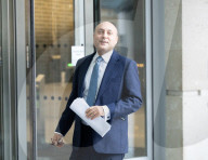 Guests arrive for Sunday with Laura Kuenssberg at the BBC, London, UK