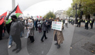 Protestors from Unite Against Racism's  counterprotest National Demo Stop Tommy Robinson - Stop the Far Right - supported by many Unions in Whitehall, Westminster, London, UK.