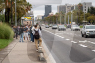 Barcelona - Bus drivers' strike in Spain