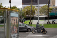Barcelona - Bus drivers' strike in Spain