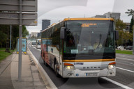 Barcelona - Bus drivers' strike in Spain