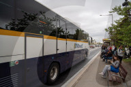 Barcelona - Bus drivers' strike in Spain