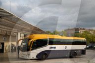 Barcelona - Bus drivers' strike in Spain