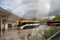 Barcelona - Bus drivers' strike in Spain