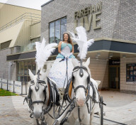Cinderella pantomime launch at Fareham Live,  Fareham, Hampshire, UK.