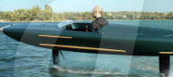 Classic aircraft and F1 inspired hydrofoil boat